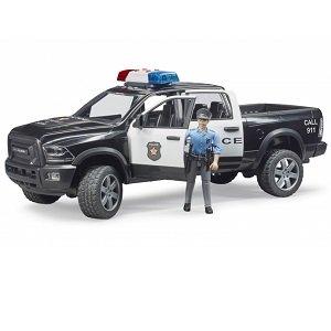 Bruder RAM 2500 Power Wagon politietruck met agent (aanbieding)