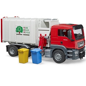 Bruder 03761 vrachtwagen MAN TGS vuilniswagen met zijlader