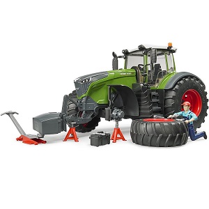 Bruder 04041 Fendt 1050 Vario tractor met afneembare wielen, monteur en accessoires