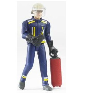 Bruder 60100 Bworld brandweerman met brandblusser speelfiguur - poppetje