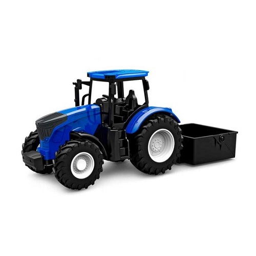 Kids Globe tractor freewheel met kiepbak blauw