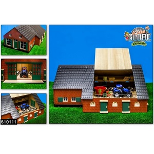 Kidsglobe 610111 houten speelgoed boerderij schaal 1:32