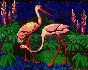Stickit ministeck-system Flamingos, ca. 8.400 delig