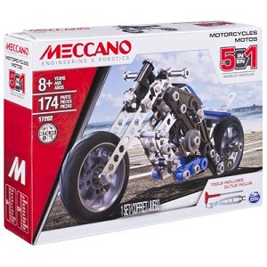 Meccano modelset motoren, 5 modellen mogelijk