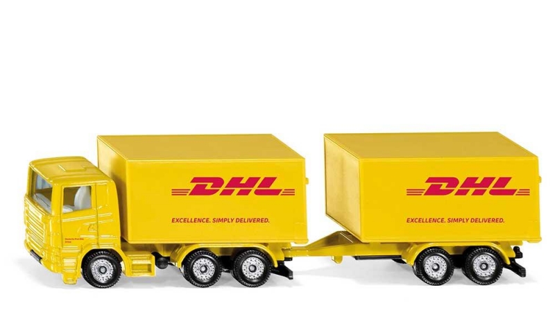 Siku Vrachtwagen met DHL-aanhanger