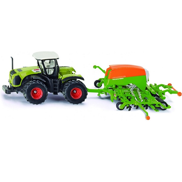 Siku Claas Xerion tractor + zaaimachine