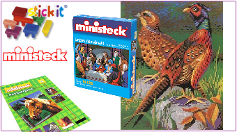 Ministeck en Stick it mozaiek puzzels en onderdelen