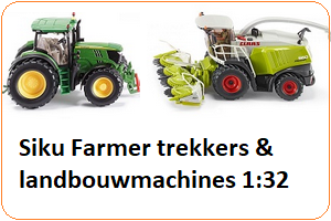Siku Farmer speelgoed trekkers / tractoren schaal 1:32